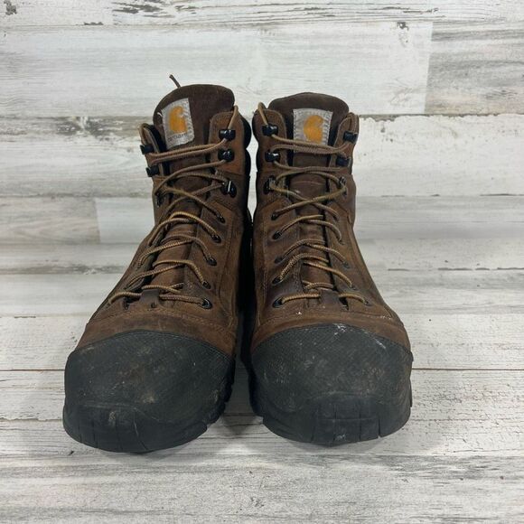 Carhartt CMH6076‎ Mens Brown Leather Waterproof Insulated Work Boots Size 13 - Picture 4 of 8